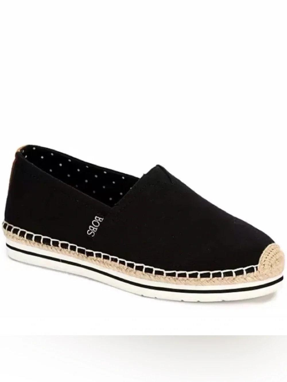 Skechers Black Slip-On Espadrille for Women Size 8.5